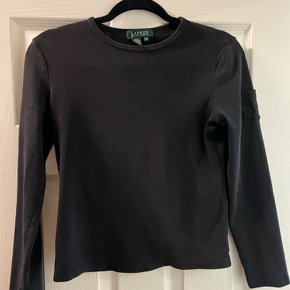Black Long Sleeve Ralph Lauren Shirt - Picture 1 of 4